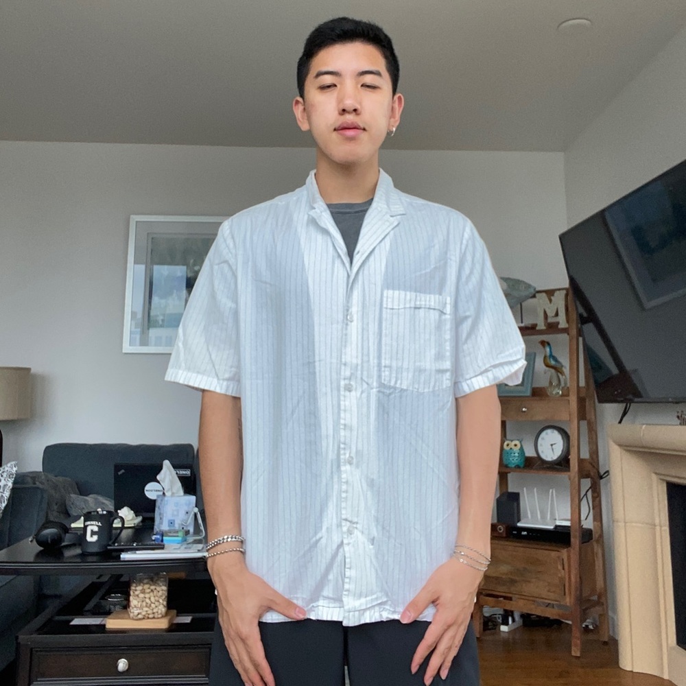 COS WHITE STRIP SHIRT